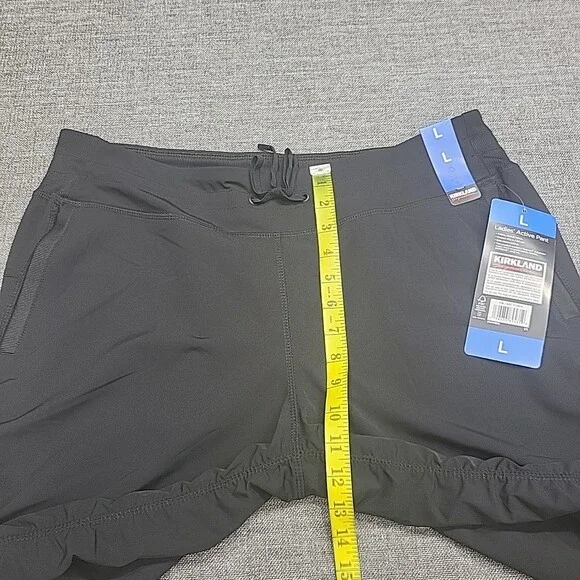 Kirkland Signature Women's Active Pants with Pockets Large Size Black - Picture 3 of 9